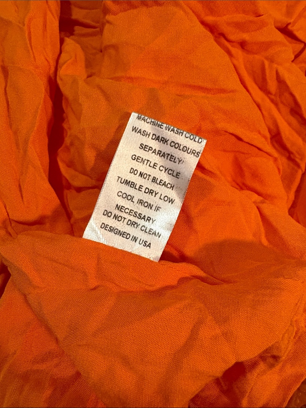 Hanifa Samaria Skirt in Orange SZ XS NWT - Picture 6 of 6